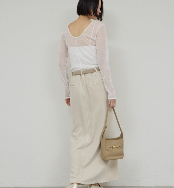  「【セットアップ対応】リヨセルスリットスカート」|スカート|