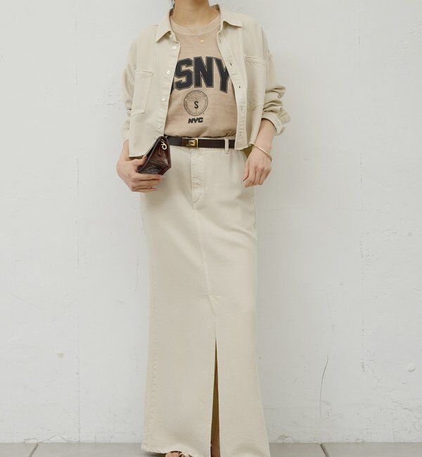  「【セットアップ対応】リヨセルスリットスカート」|スカート|