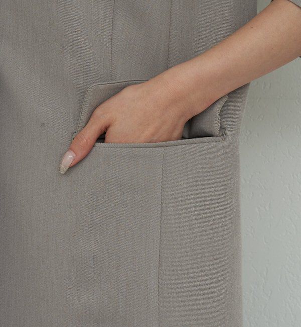  「【手洗い可】スリットスリーブジャケット」|テーラードジャケット|
