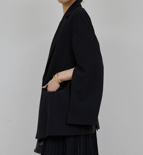  「【手洗い可】スリットスリーブジャケット」|テーラードジャケット|