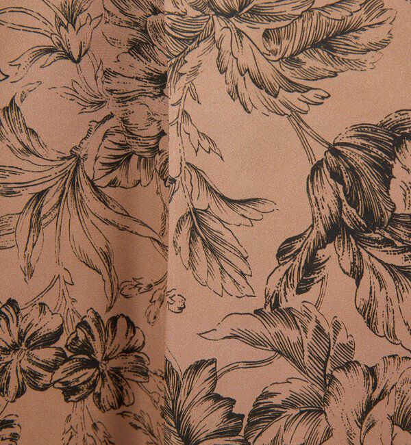  「【セットアップ対応】ボタニカルサテンスラックス」|チノ|