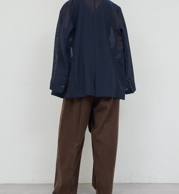  「リネンダブルタックパンツ」|チノ|