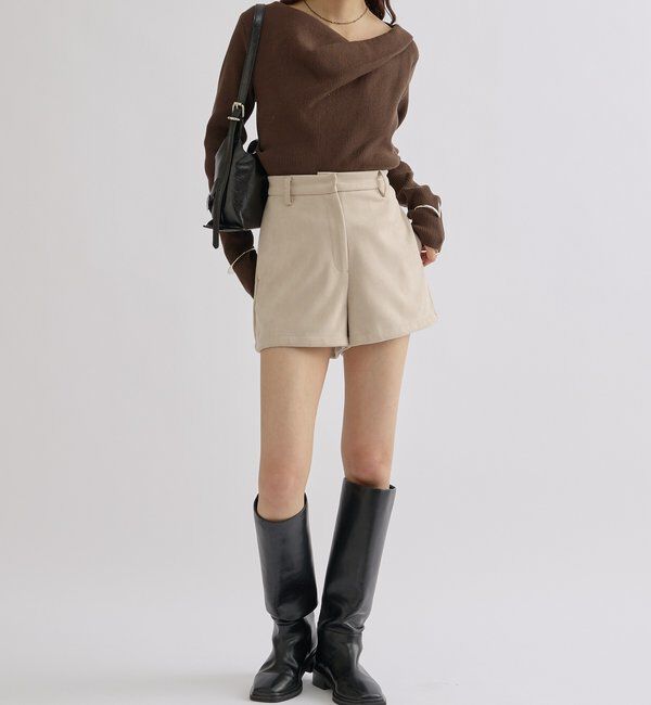  「オフショルリブニット」|ニット・セーター|