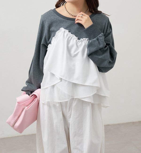  「ビスチェドッキングスウェット」|パーカー|