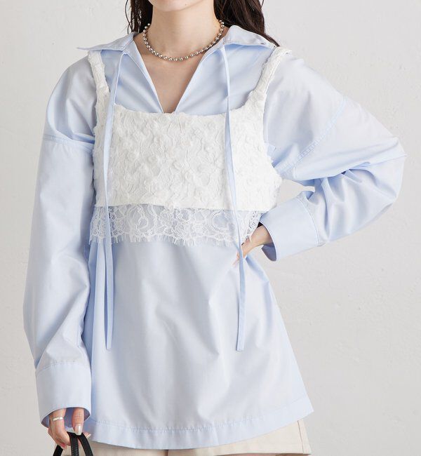  「フラワーレースビスチェ」|シャツ・ブラウス|