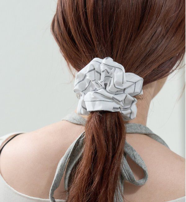  「チャーム付きストライプシュシュ」|その他|