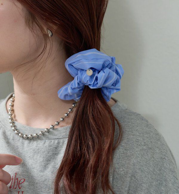  「チャーム付きストライプシュシュ」|その他|