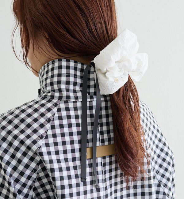  「フラワー刺繍シュシュ」|その他|