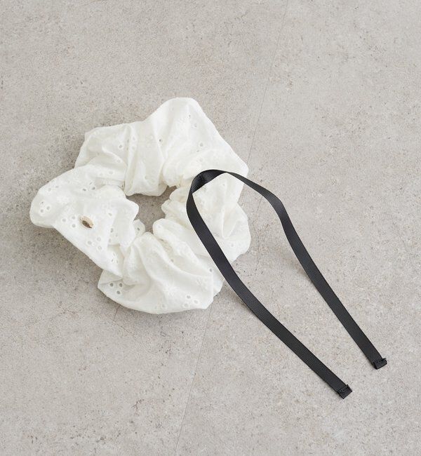  「フラワー刺繍シュシュ」|その他|