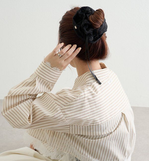  「フラワー刺繍シュシュ」|その他|