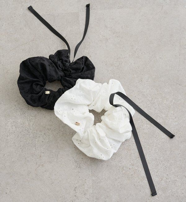  「フラワー刺繍シュシュ」|その他|