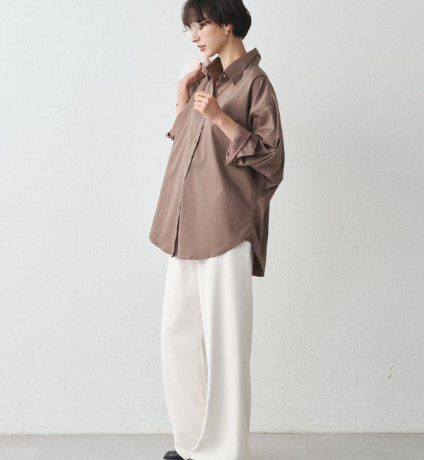  「サテンBIGシャツ」|シャツ・ブラウス|