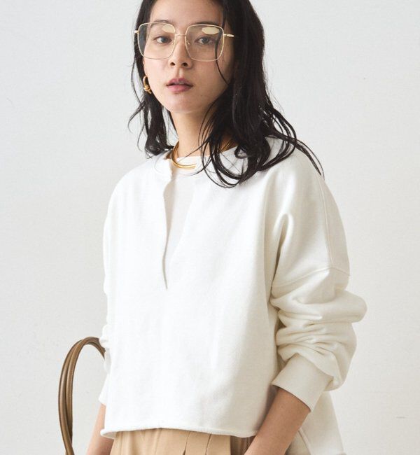  「スキッパーショートスウェット」|Tシャツ・カットソー|