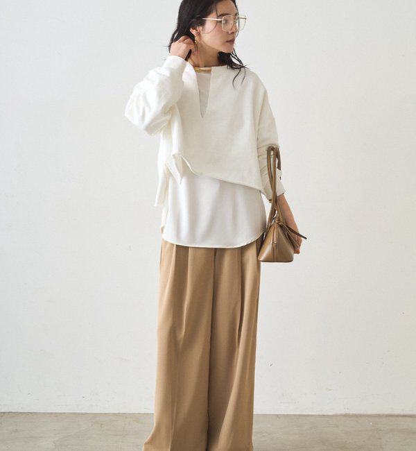  「スキッパーショートスウェット」|Tシャツ・カットソー|