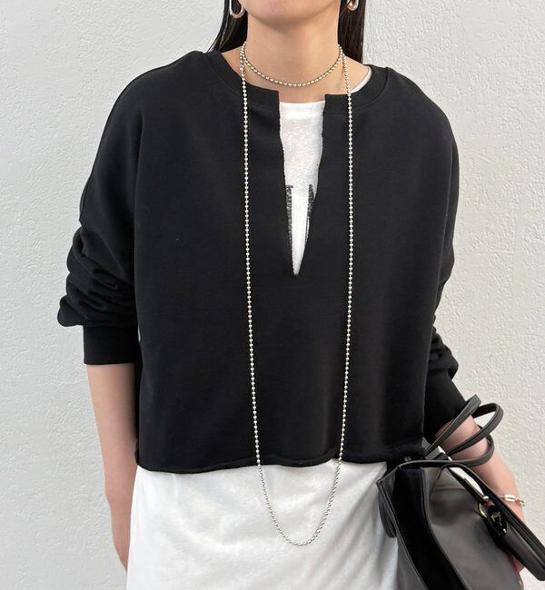  「スキッパーショートスウェット」|Tシャツ・カットソー|