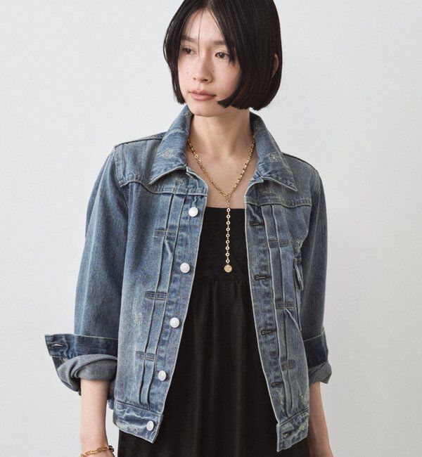  「ヴィンテージライクデニムジャケット」|ベスト・ジレ|