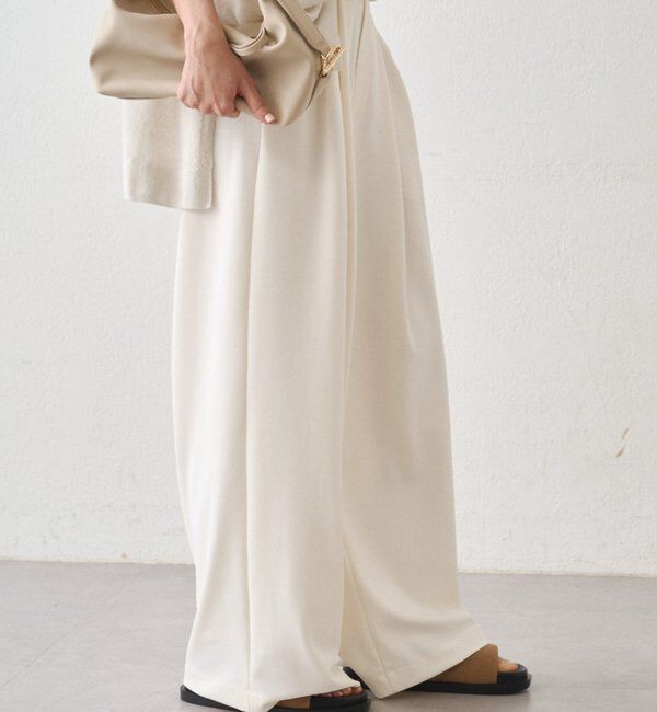  「【＠ld_risaコラボ】ジャージータックワイドパンツ」|チノ|