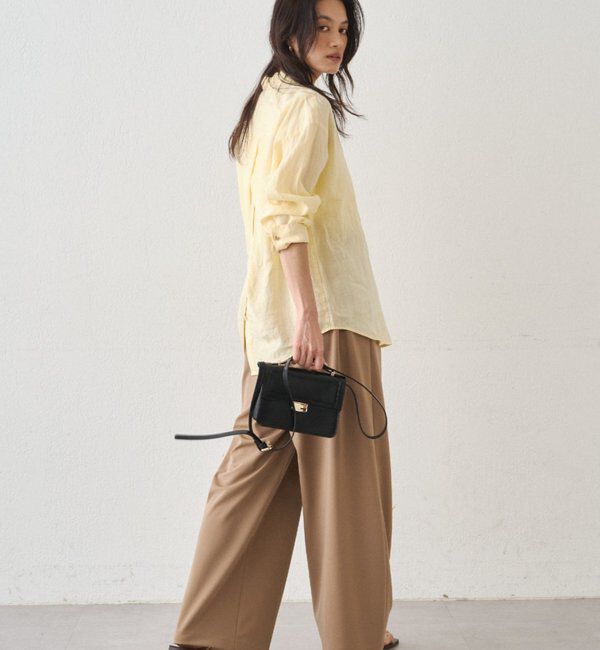  「【＠ld_risaコラボ】ジャージータックワイドパンツ」|チノ|