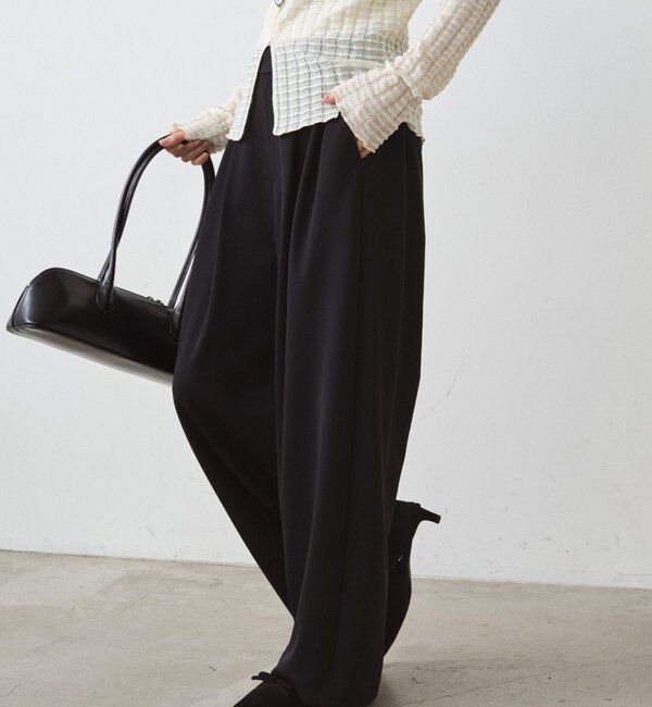  「【＠ld_risaコラボ】ジャージータックワイドパンツ」|チノ|