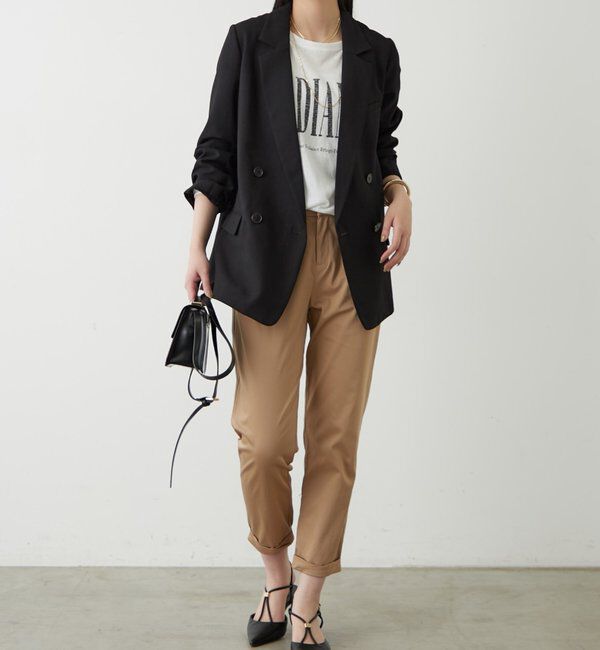  「麻調合繊ジャケット」|テーラードジャケット|