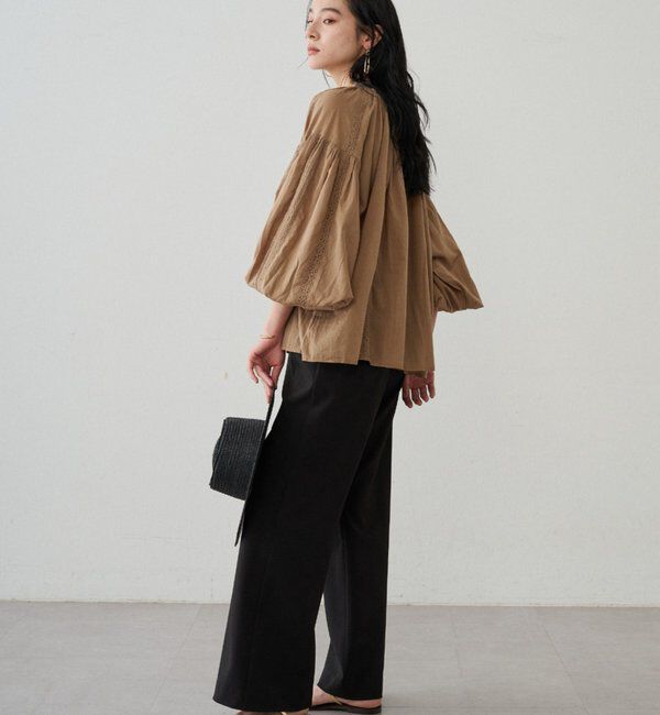  「【INDIA】スキッパーレースブラウス」|シャツ・ブラウス|