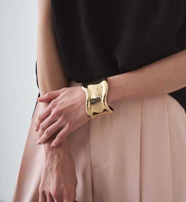  「【GALENA/ガレナ】ワイドウェーブバングル」|ブレスレット・バングル|