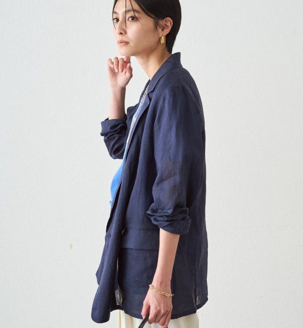  「リネン100ジャケット」|ベスト・ジレ|