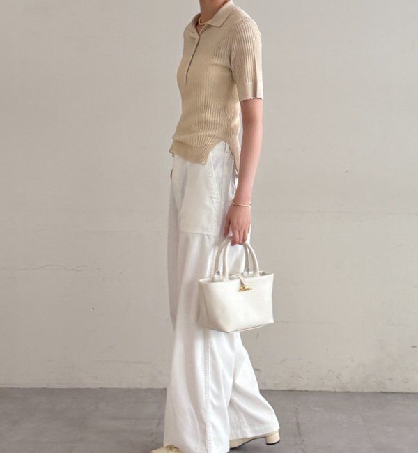  「シアーリブポロニット」|ニット・セーター|