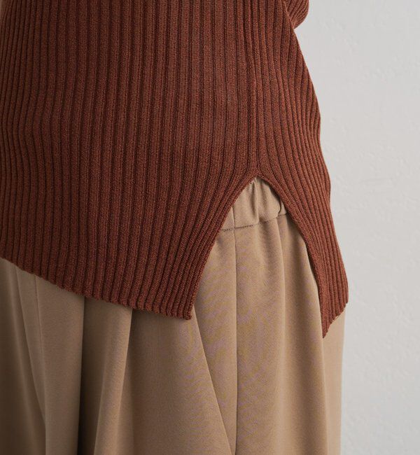  「シアーリブポロニット」|ニット・セーター|