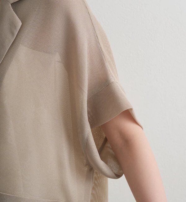  「半袖メッシュジャケット」|テーラードジャケット|