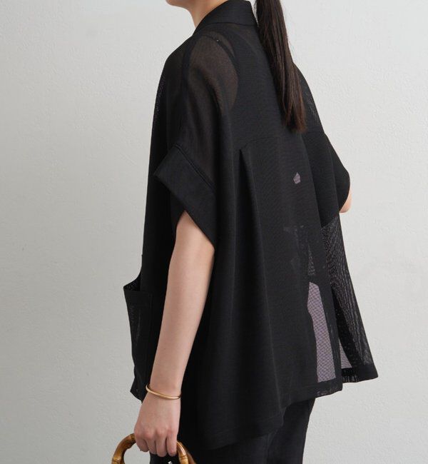  「半袖メッシュジャケット」|テーラードジャケット|