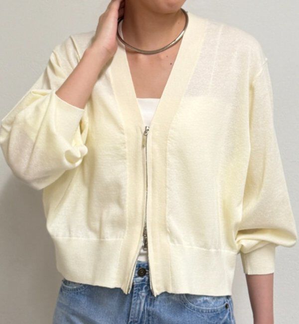  「 ZIPニットカーデ」|ニット・セーター|