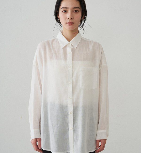  「カシュクール2wayリネンシャツ」|シャツ・ブラウス|