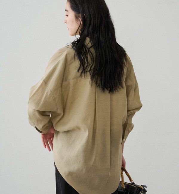  「カシュクール2wayリネンシャツ」|シャツ・ブラウス|