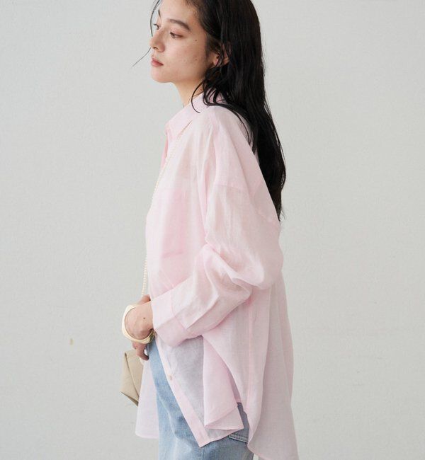  「カシュクール2wayリネンシャツ」|シャツ・ブラウス|