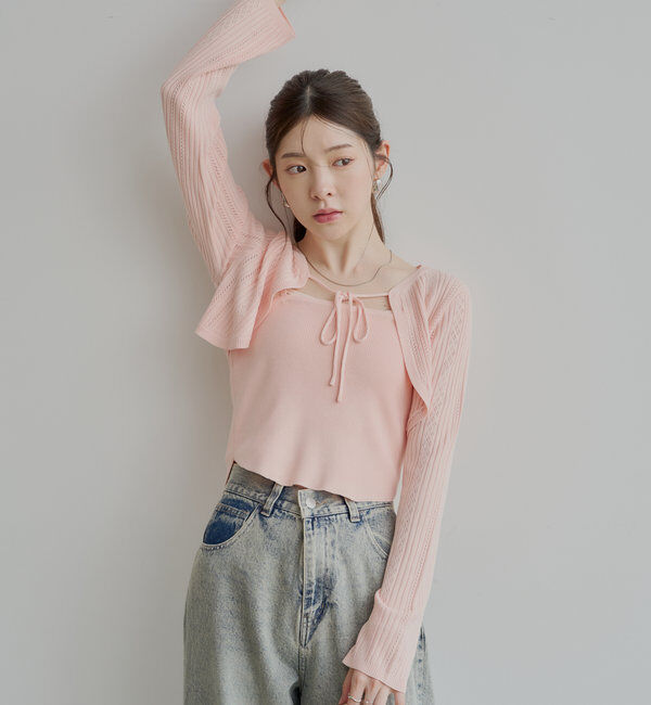  「アイレットチビボレロ+ベアセット」|カーディガン|