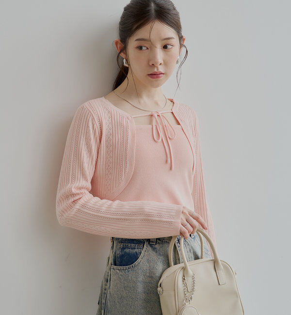  「アイレットチビボレロ+ベアセット」|カーディガン|