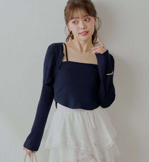  「アイレットチビボレロ+ベアセット」|カーディガン|