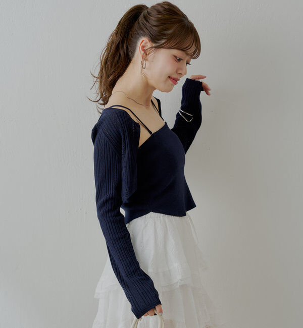  「アイレットチビボレロ+ベアセット」|カーディガン|