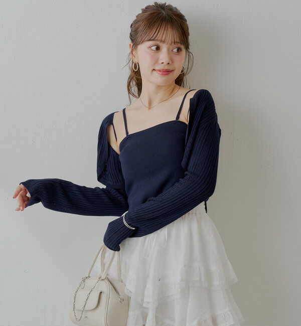  「アイレットチビボレロ+ベアセット」|カーディガン|