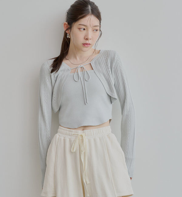  「アイレットチビボレロ+ベアセット」|カーディガン|