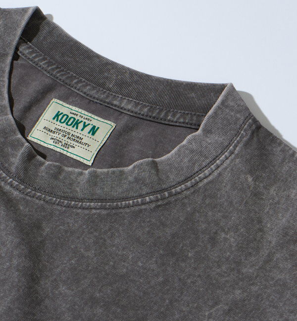  「【3サイズ展開】KOOKY'NケミカルウォッシュTEE」|Tシャツ・カットソー|グレー