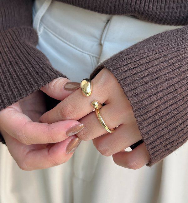  「〈GOLDY/ゴールディ〉2SETぷっくりリング」|リング|