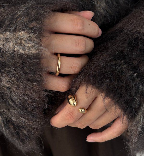  「〈GOLDY/ゴールディ〉2SETぷっくりリング」|リング|