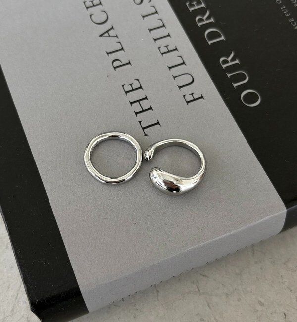  「〈GOLDY/ゴールディ〉2SETぷっくりリング」|リング|シルバー