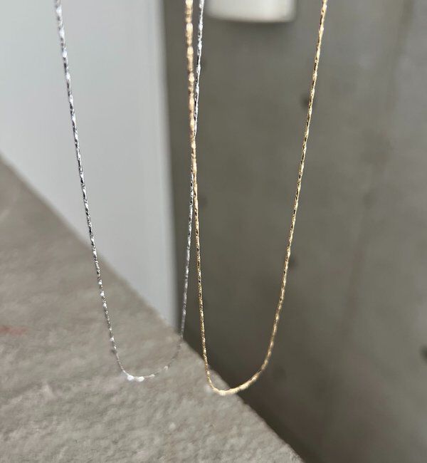  「〈GOLDY/ゴールディ〉ツイストチェーンスキンネックレス」|リング|