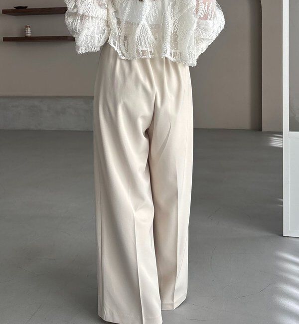  「【yuu企画】【サイズ展開あり】アシメウエストパンツ」|チノ|