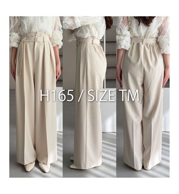  「【yuu企画】【サイズ展開あり】アシメウエストパンツ」|チノ|