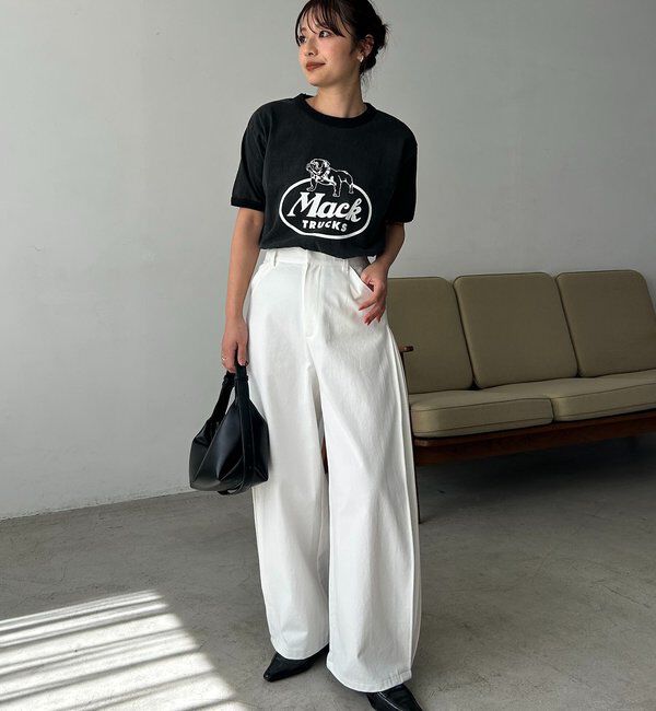  「【低身長サイズあり】サイドタックパンツ」|チノ|