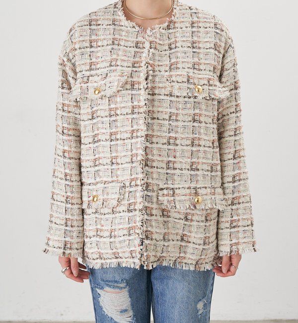  「【インフルエンサー＠akane_nagataコラボ】ツイードジャケット」|その他|